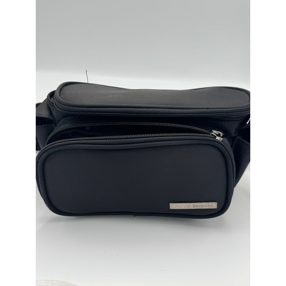 Samsonite Black Nylon Waist Pack Utility Travel Fanny Pack Multi Pocket Bag